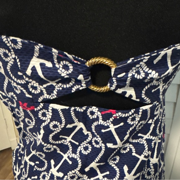 Lilly Pulitzer Navy and White Anchor Dress - Picture 4 of 5